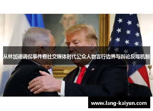 从林加德调侃事件看社交媒体时代公众人物言行边界与舆论反噬机制